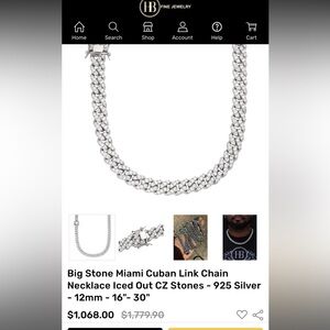 Big Stone Miami Cuban Link Chain